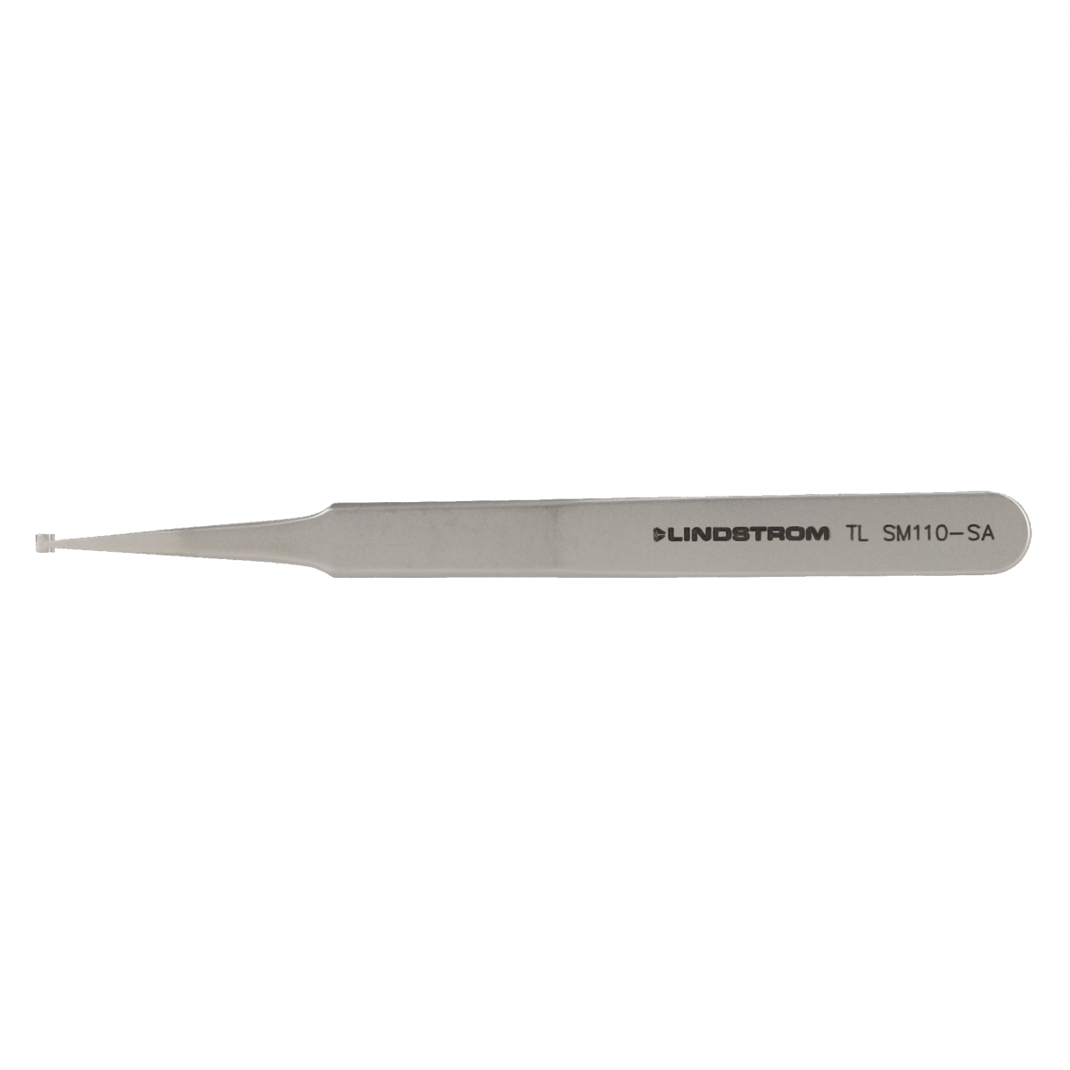 Lindström 不銹鋼 SMD 鑷子 SMD 110 型，帶凹槽尖端，用於定位圓柱形設備 TLSM110-SA - 商品圖 2